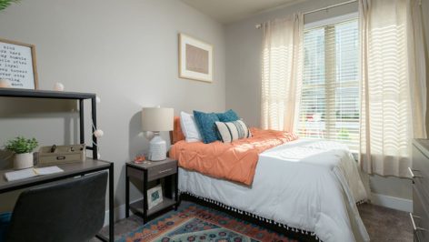 Bedroom Area In An Apartment At The Standard Raleigh